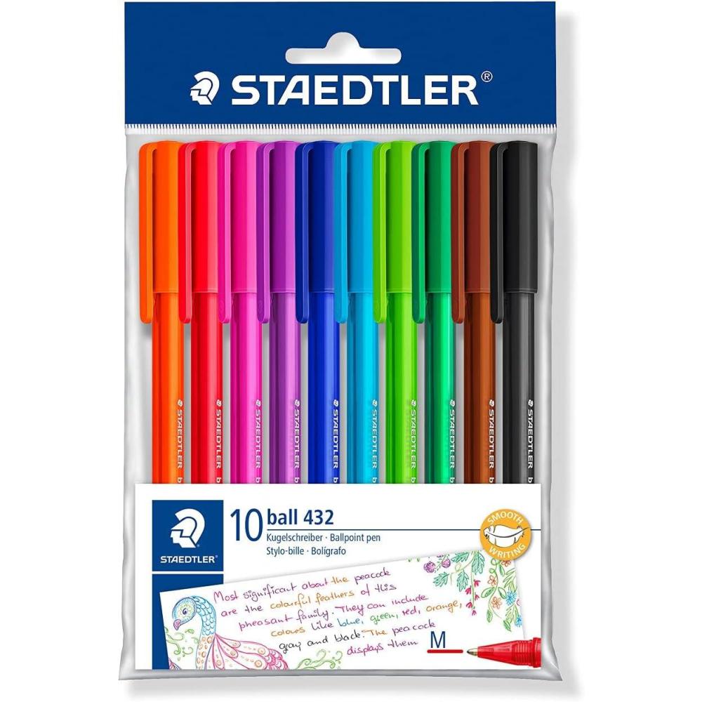 Staedtler Ballpoint Stick Pens, 43235MWP10TH